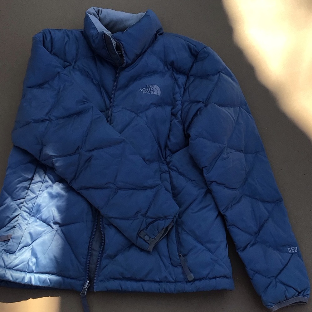 The North Face Royal Blue Quilted Down Jacket